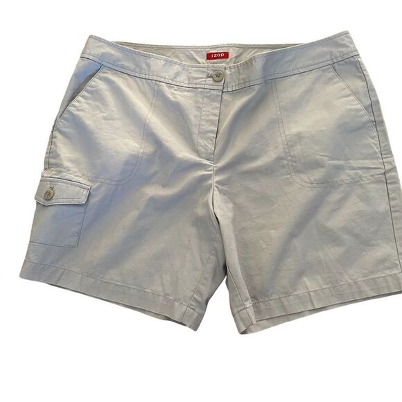 Izod ~ Lt Grey Womens Shorts ~ size 14 - Picture 1 of 12